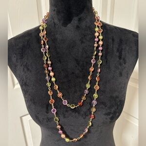 Premiere Designs Beaded Goldtone Necklace
